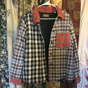 Ladies Checkered Jacket - Red and Black